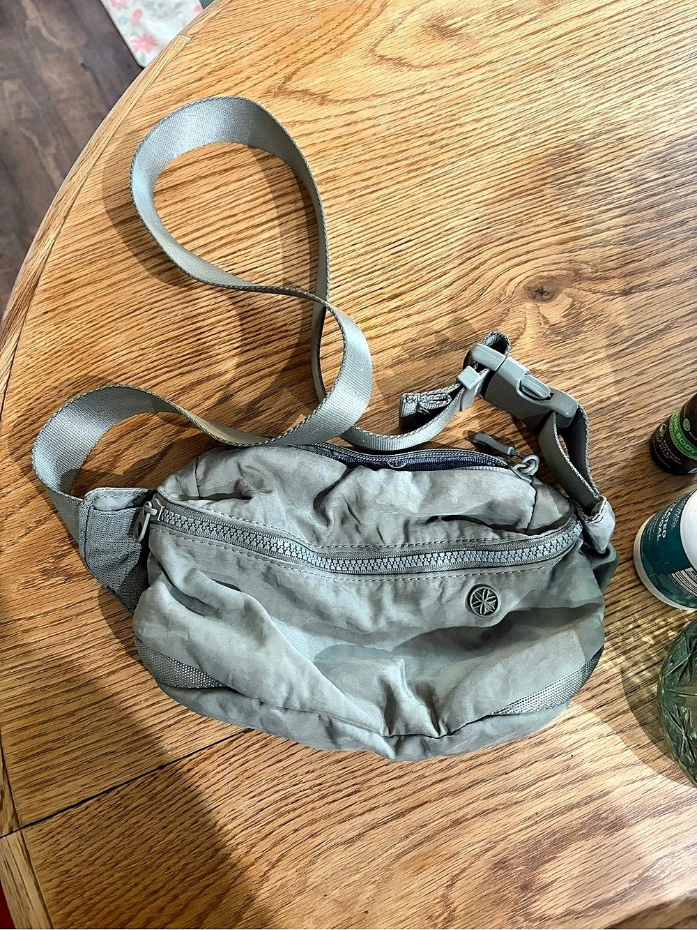 Gaiam All About Crossbody Belt Bag Green Crossbody Bag